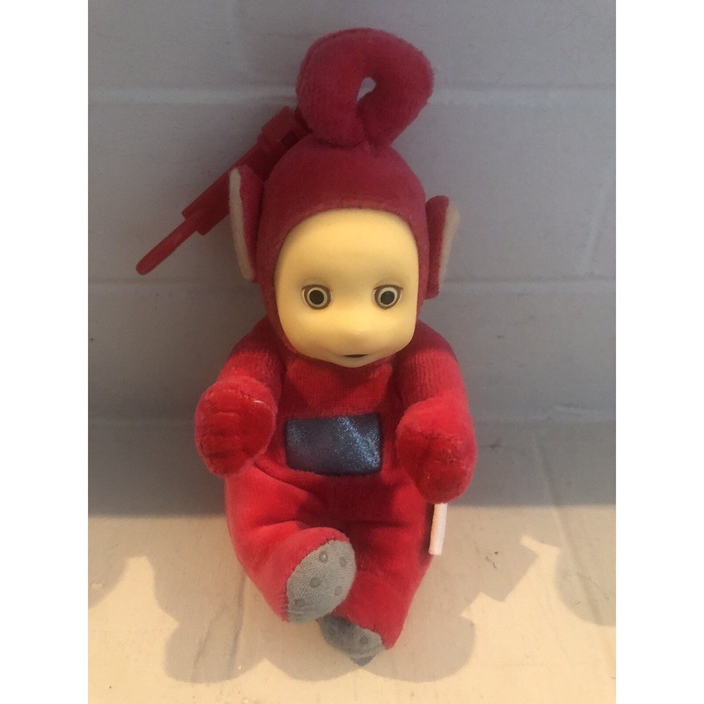 Vintage Teletubbies Po Red Plush Key Chain/Clip 1998‎ Ragdoll